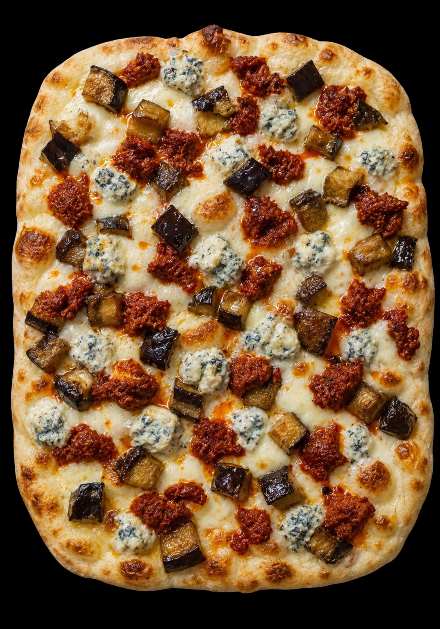 Melanzane 'Nduja e Gorgonzola Quadra