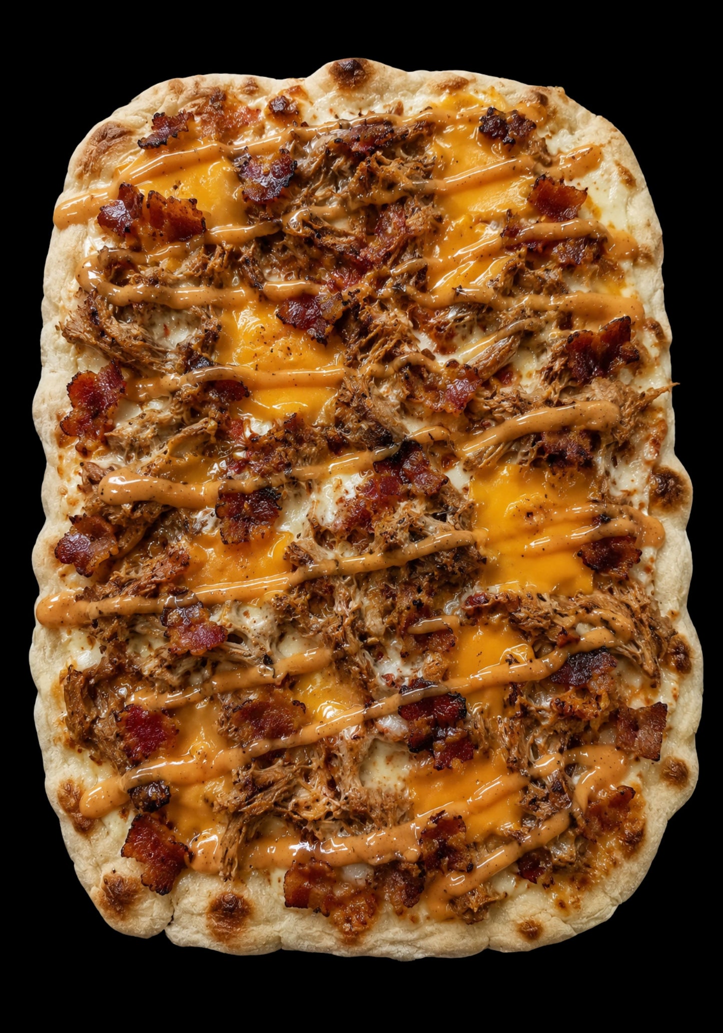 Pulled pork cheddar bacon e salsa burger