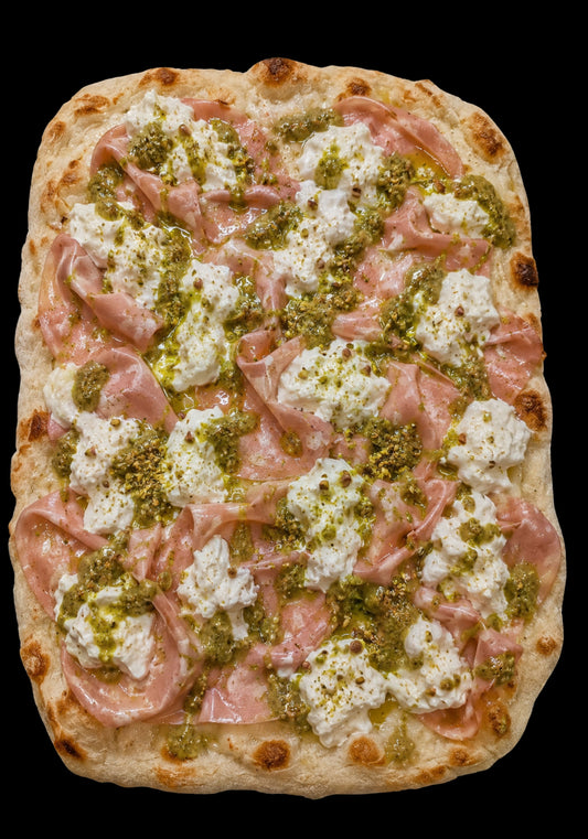 Mortadella stracciatella e pistacchio