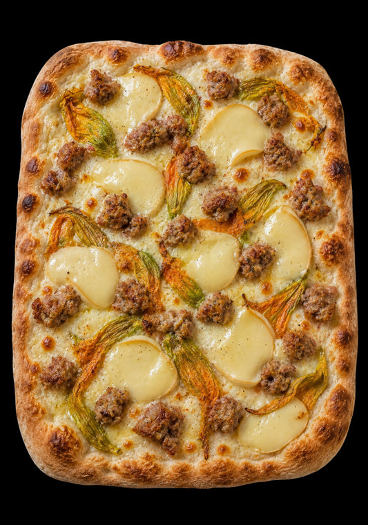 Fiori, Salsiccia e Scamorza Quadra