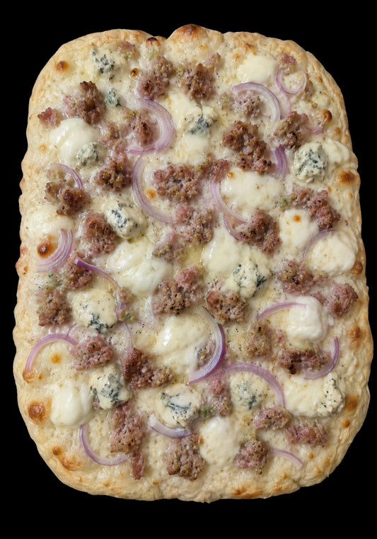 Salsiccia, Cipolla e Gorgonzola Quadra