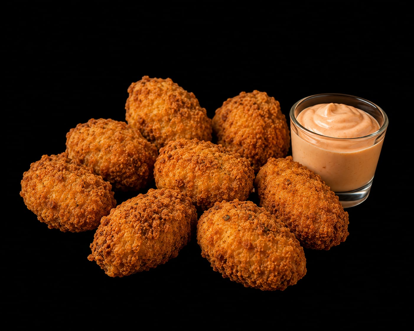 Chicken nuggets con salsa southwest