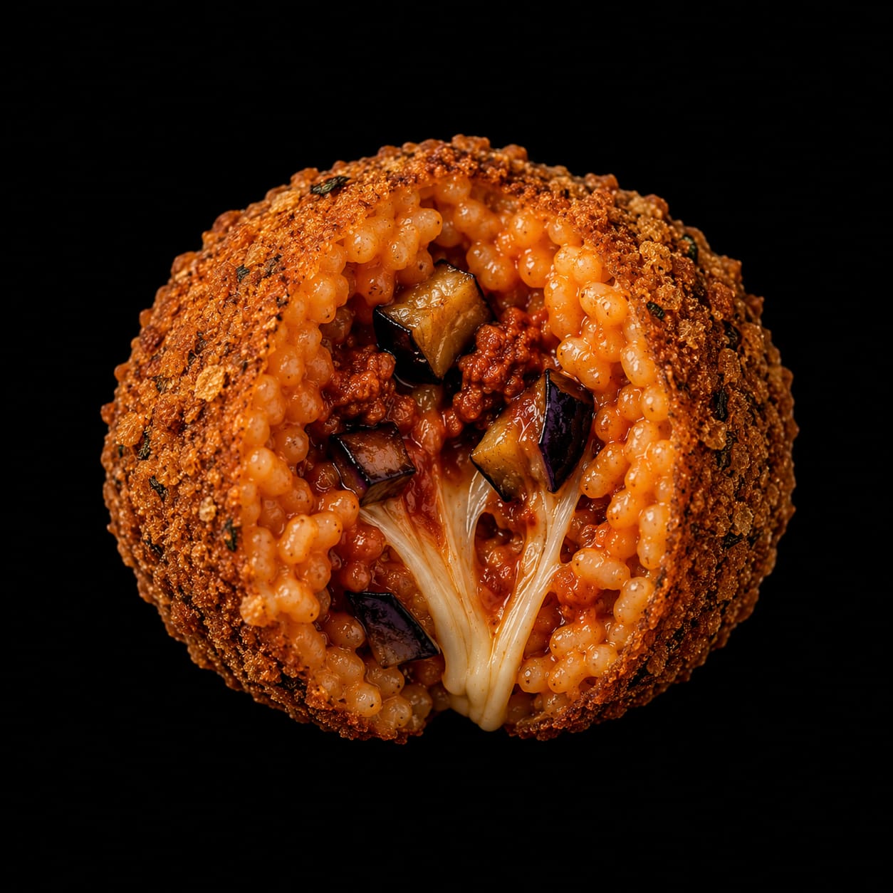 Supplì con 'Nduja e Melanzane