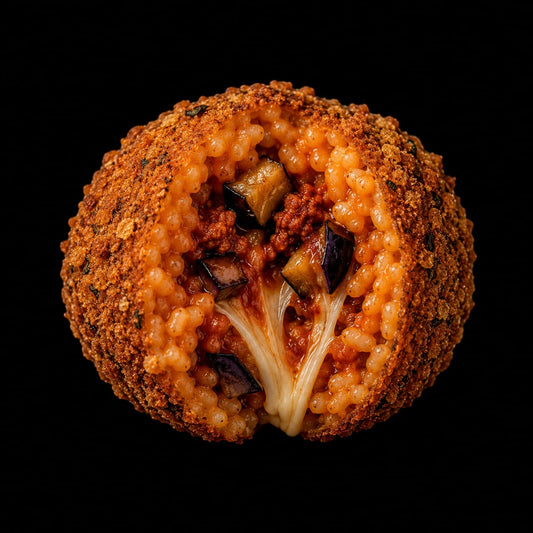 Supplì con 'Nduja e Melanzane