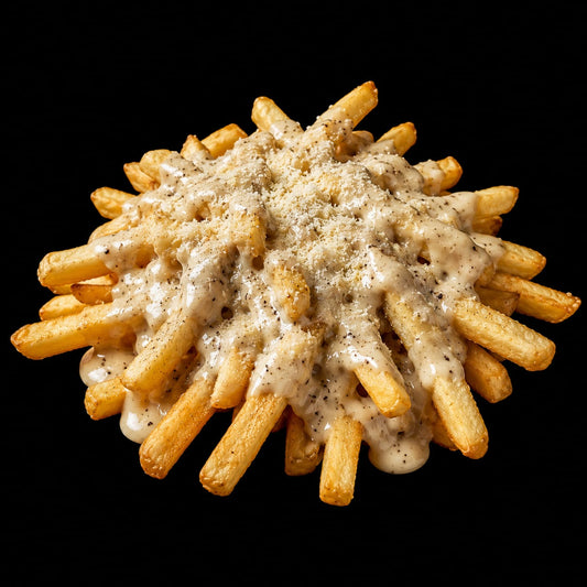 Patatine fritte cacio e pepe